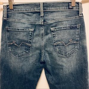 7 For All Mankind Roxanne Straight Leg Jeans, 7FAM Denim 25 NWOT